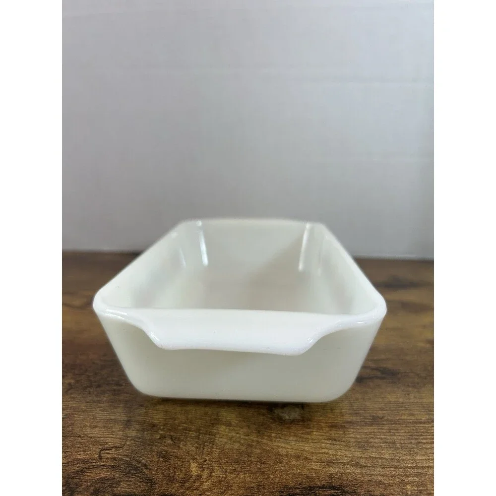 VTG Anchor Glass Fire King  Nature's Bounty  1 Qt Baking Casserole Dish Loaf Pan